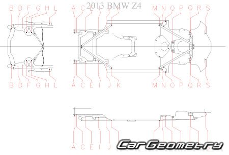 BMW Z4 (E89) Roadster 2009-2016 Body dimensions