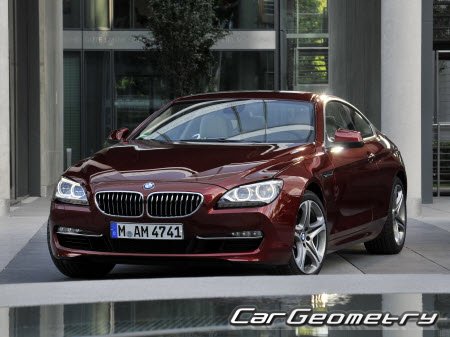 BMW 6 Series (F13 и F12) 2011-2018 (Coupe и Cabrio) Body dimensions