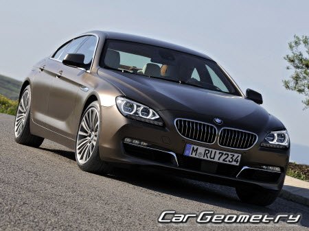 BMW 6 Series (F06) Gran Coupe 2012-2019 Body dimensions