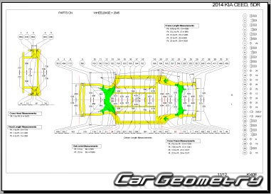 Kia Ceed (JD) 2012-2019 (5DR Hatchback) Body Repair Manual