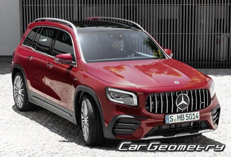 Mercedes GLB-Class (X247) from 2019 Body dimensions