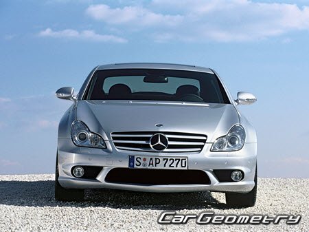 Mercedes CLS-Class (W219) 2004–2010 Body dimensions
