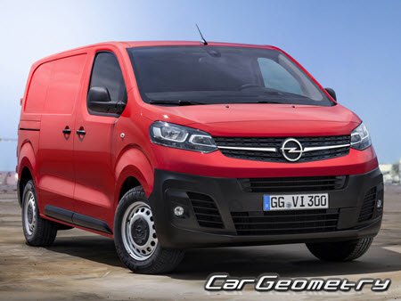Opel Vivaro 2019–2024 Body dimensions