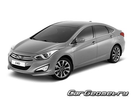 Hyundai i40 (VF) Sedan 2012-2017 Body dimensions
