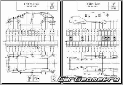 Lexus RX350, RX330, RX300 (MCU15) 2000-2003 Body Repair Manual
