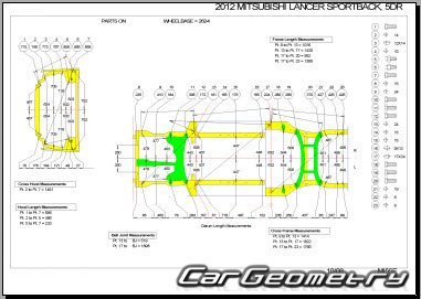 Mitsubishi Lancer X Sportback (CX#) 2010-2013 Body Repair Manual