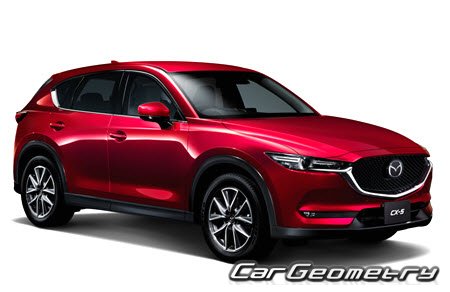 Mazda CX-5 (KF) 2017-2022 Body dimensions
