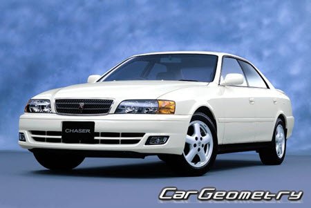 Toyota Chaser (X100) 1996–2001 Body dimensions