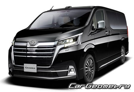 Toyota GranAce (GDH303) from 2019 Body dimensions