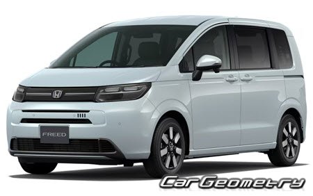 Honda Freed (GT1 GT2 GT3 GT4) from 2024 Body dimensions