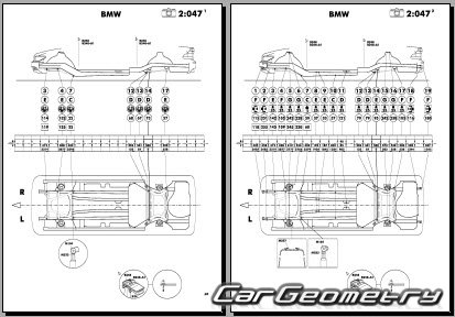 BMW 7 Series (E65 и E66) 2001-2008 Body dimensions