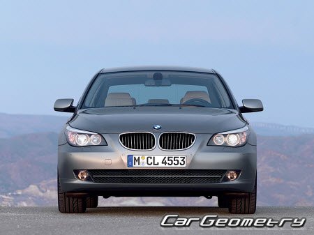 BMW 5 Series (E60 и E61) 2003–2010 Body dimensions