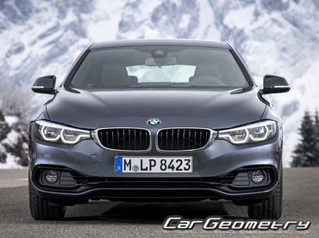 BMW 4 Series (F36) Gran Coupe 2014-2020 Body dimensions