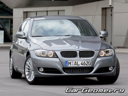 BMW 3 Series (E90 и E91) 2005–2012 (Sedan, Touring) Body dimensions