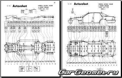 Acura Vigor (CB5) 1992–1994 Body Repair Manual