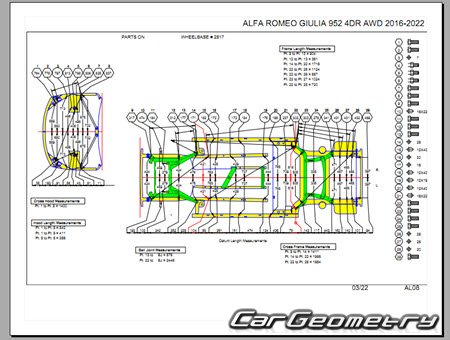 Alfa Romeo Giulia (Type 952) 2016-2023 Body Repair Manual