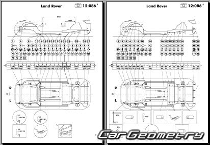 Range Rover Evoque 2012-2018 Body dimensions