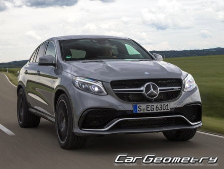 Mercedes GLE-Class Coupe (C292) 2015-2019 Body dimensions