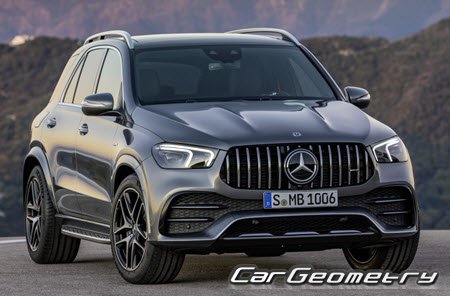 Mercedes GLE-Class (V167) from 2019 Body dimensions