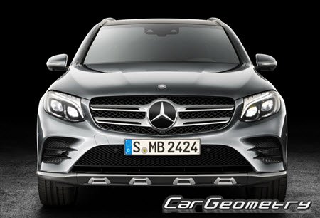 Mercedes GLC-Class (X253) 2015–2021 Body dimensions