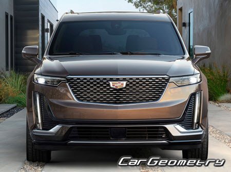 Cadillac XT6 2020-2026  Body dimensions