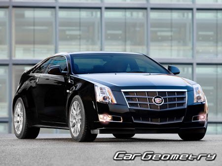 Cadillac CTS Coupe 2011–2013 Body dimensions