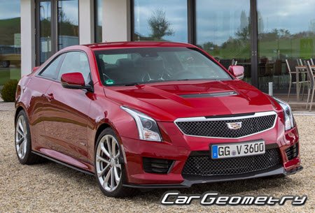 Cadillac ATS Coupe 2015-2021 Body dimensions