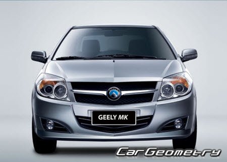 Geely MK (Sedan) Body dimensions