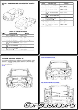 Opel Astra Sedan (J) 2012-2015 Body dimensions