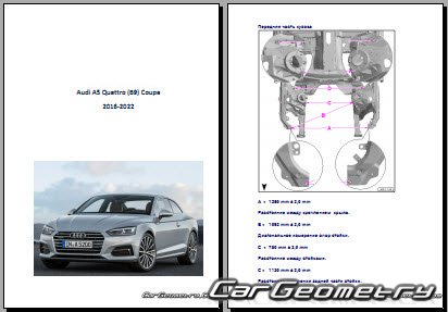 Audi A5 Quattro Coupe (B9) 2016-2022 Body Repair Manual