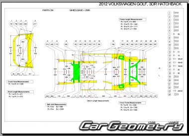 Volkswagen Golf (Typ 5K) 2009-2013 Body Repair Manual
