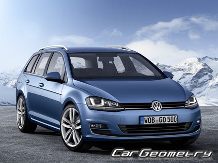 Volkswagen Golf Variant & Golf SportWagen (Typ 5G) 2013–2019 Body Repair Manual