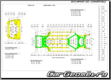 Infiniti G37 Convertible (V36) 2009-2013 Body Repair Manual