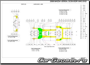 Mazda Verisa (DC) 2004-2013 (RH Japanese market) Body Repair Manual