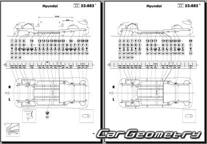 Hyundai ix35 (EL) & Hyundai Tucson (LM) 2011-2015 Body dimensions