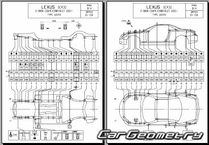Lexus SC430 (UZZ40) 2002-2010 Body Repair Manual