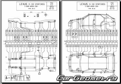 Lexus IS300 SportCross (GXE10) 2001–2005 Collision Repair Manual