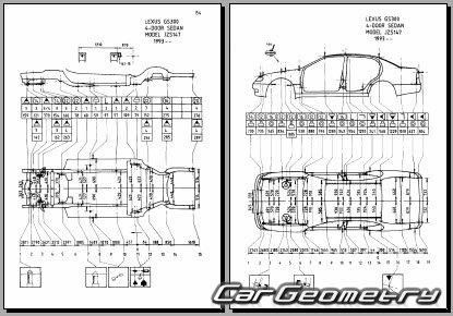 Lexus GS300 (JZS147) 1993–1997 Body Repair Manual
