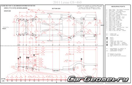 Lexus GS300 GS350 GS460 (URS190 GRS190, GRS196) 2010-2011