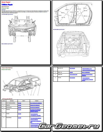 Chevrolet Traverse 2009-2016 Body dimensions