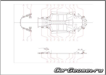Chevrolet Corvette Stingray (C8) 2020-2027 Body dimensions