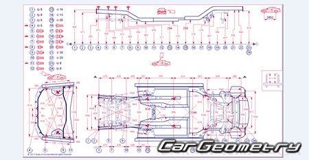 Chevrolet Camaro 2010-2015 Body dimensions