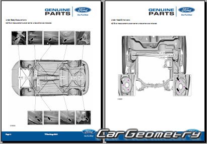 Ford Kuga 2013-2019 Body dimensions
