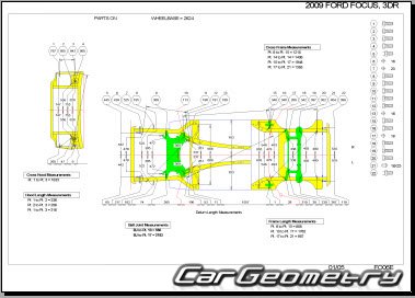 Ford Focus II (3DR, 5DR Hatchback) 2008-2011 Body Repair Manual