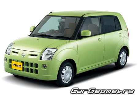 Nissan Pino (HC24S) 2007-2010 Body dimensions