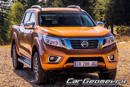 Nissan Navara (D23) 2015-2023 Body dimensions