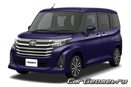 Toyota Roomy Custom (M90# M91#) с 2021 Body dimensions