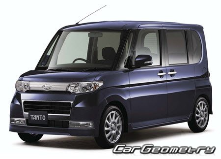 Daihatsu Tanto Custom (L375 L385) 2007–2013 Body dimensions