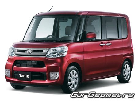 Daihatsu Tanto 2013–2019 Body dimensions