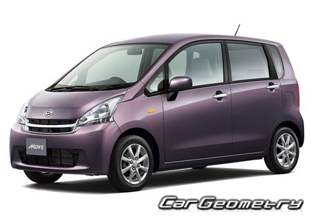 Daihatsu Move (LA100 LA110) 2010-2014 Body Repair Manual